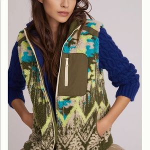 Anthropologie Multicolor Patterned Vest